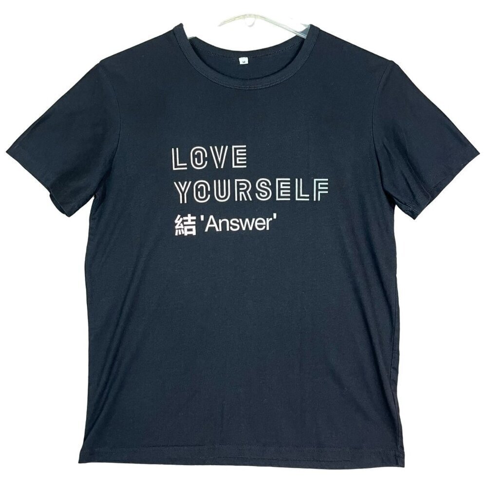 BTS "Love Yourself" Answer T-Shirt Medium Black